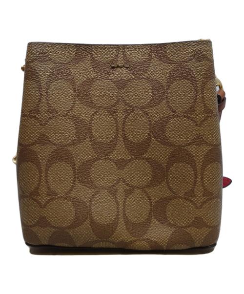 COACH（コーチ）COACH (コーチ) Mini Town Bucket Bag ベージュの古着・服飾アイテム