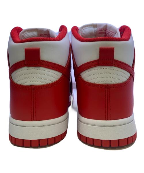 NIKE（ナイキ）NIKE (ナイキ) DUNK HI RETRO レッド×ホワイト サイズ:26.5cm 未使用品の古着・服飾アイテム