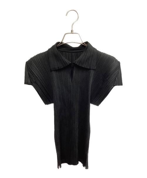 PLEATS PLEASE（プリーツプリーズ）PLEATS PLEASE (プリーツプリーズ) PLEATS PLEASE　プリーツポロシャツ サイズ:SIZE 3の古着・服飾アイテム