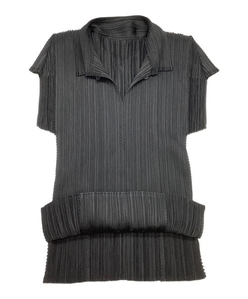 PLEATS PLEASE（プリーツプリーズ）PLEATS PLEASE (プリーツプリーズ) PLEATS PLEASE　プリーツポロシャツ サイズ:SIZE 3の古着・服飾アイテム