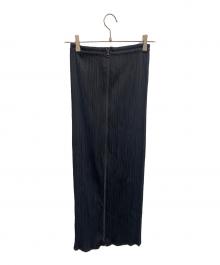 PLEATS PLEASE（プリーツプリーズ）の古着「ダブルジッププリーツスカート」｜ブラック