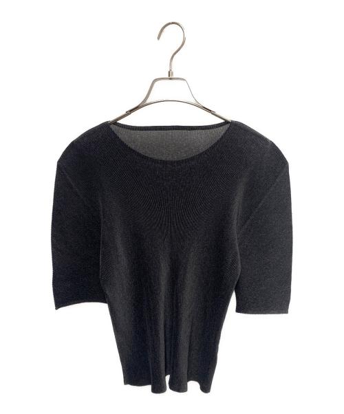 PLEATS PLEASE（プリーツプリーズ）PLEATS PLEASE (プリーツプリーズ) プリーツカットソー グレー サイズ:SIZE 03の古着・服飾アイテム