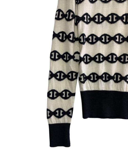 HERMES（エルメス）HERMES (エルメス) ニット ホワイト サイズ:34の古着・服飾アイテム