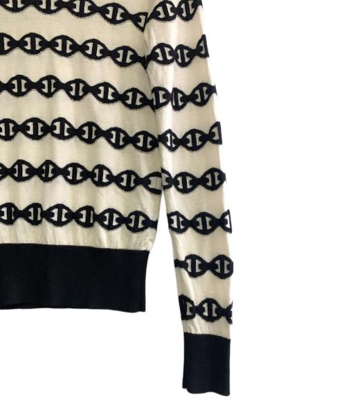 HERMES（エルメス）HERMES (エルメス) ニット ホワイト サイズ:34の古着・服飾アイテム