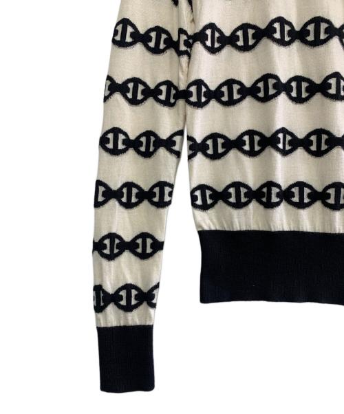 HERMES（エルメス）HERMES (エルメス) ニット ホワイト サイズ:34の古着・服飾アイテム