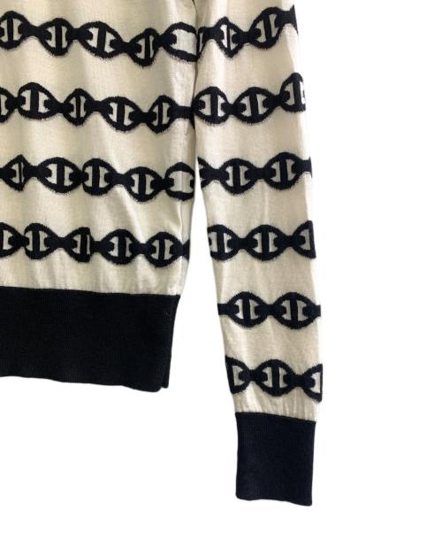 HERMES（エルメス）HERMES (エルメス) ニット ホワイト サイズ:34の古着・服飾アイテム