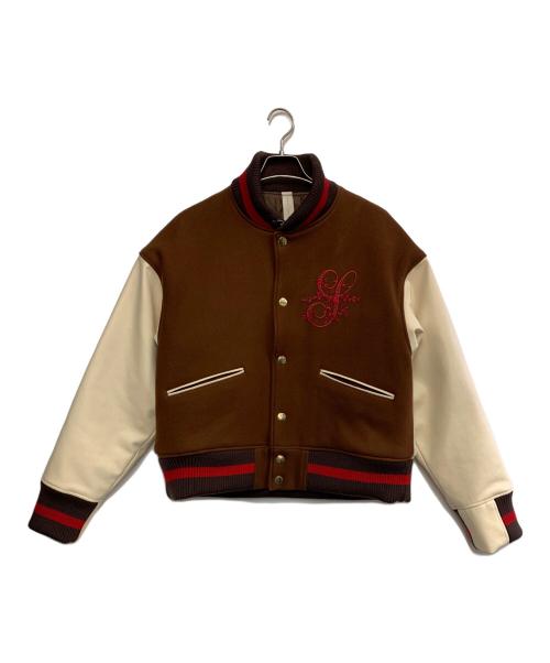 SHINYA KOZUKA（シンヤコズカ）SHINYA KOZUKA (シンヤコズカ) WHITE ELEPHANT HORSE VERSITY ブラウン×アイボリー サイズ:Largeの古着・服飾アイテム