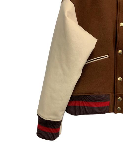 SHINYA KOZUKA（シンヤコズカ）SHINYA KOZUKA (シンヤコズカ) WHITE ELEPHANT HORSE VERSITY ブラウン×アイボリー サイズ:Largeの古着・服飾アイテム