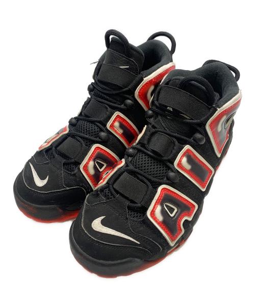NIKE（ナイキ）NIKE (ナイキ) AIR MORE UPTEMPO LASER CRIMSON ブラック×レッド サイズ:UK　7.5の古着・服飾アイテム