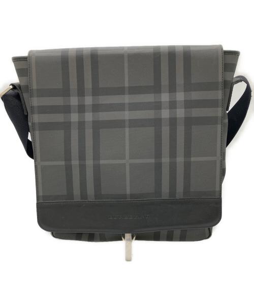 BURBERRY（バーバリー）BURBERRY (バーバリー) ショルダーバッグ グレー×ブラックの古着・服飾アイテム