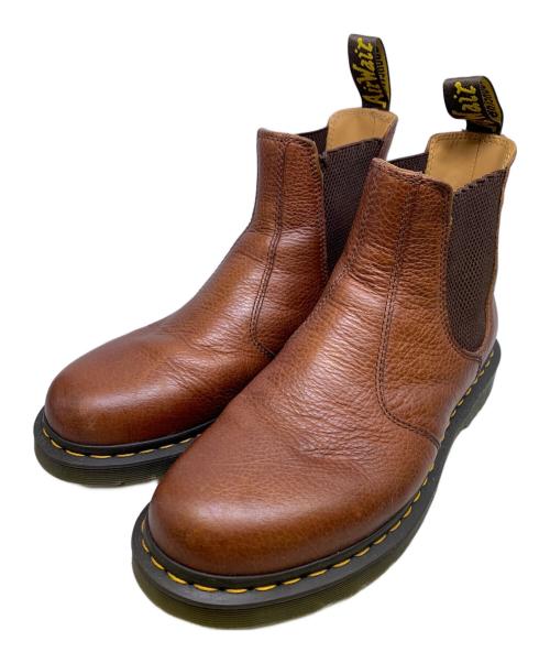 Dr.Martens（ドクターマーチン）Dr.Martens (ドクターマーチン) 2976 Wax Commander Leather Chelsea Boots ブラウン サイズ:UK8の古着・服飾アイテム