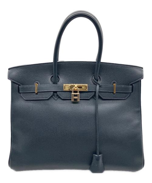 HERMES（エルメス）HERMES (エルメス) バーキン35/ゴールド金具/□O刻印 ネイビー サイズ:35の古着・服飾アイテム