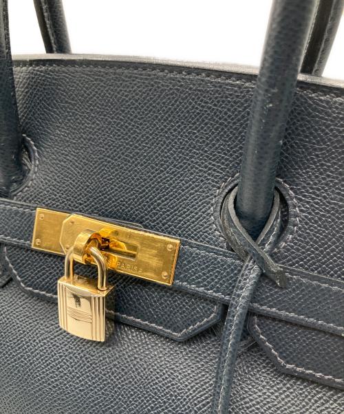 HERMES（エルメス）HERMES (エルメス) バーキン35/ゴールド金具/□O刻印 ネイビー サイズ:35の古着・服飾アイテム