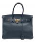HERMES（エルメス）の古着「バーキン35/ゴールド金具/□O刻印」｜ネイビー