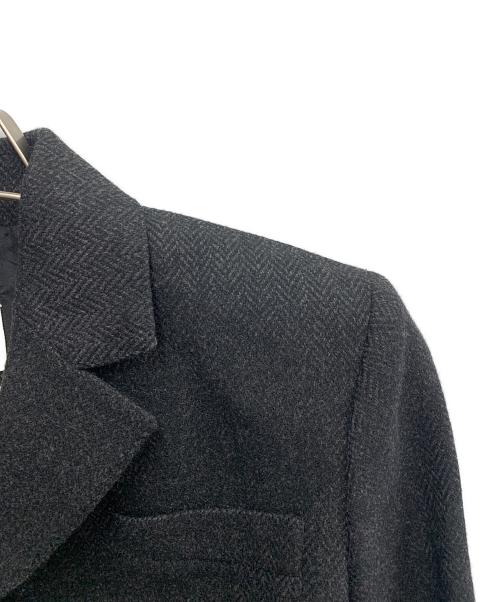 HERMES（エルメス）HERMES (エルメス) HERMES　ヘリンボーン　セットアップ グレー サイズ:SIZE ジャケット40/スカート42の古着・服飾アイテム