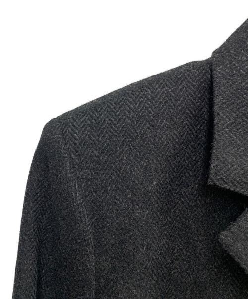 HERMES（エルメス）HERMES (エルメス) HERMES　ヘリンボーン　セットアップ グレー サイズ:SIZE ジャケット40/スカート42の古着・服飾アイテム
