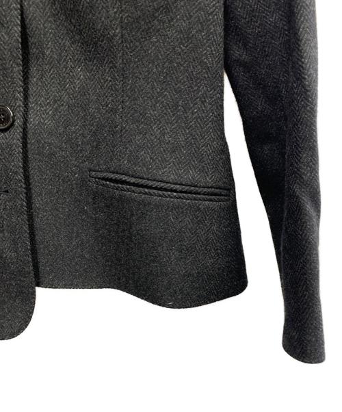 HERMES（エルメス）HERMES (エルメス) HERMES　ヘリンボーン　セットアップ グレー サイズ:SIZE ジャケット40/スカート42の古着・服飾アイテム