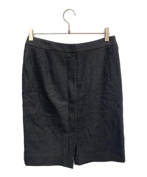 HERMES（エルメス）HERMES (エルメス) HERMES　ヘリンボーン　セットアップ グレー サイズ:SIZE ジャケット40/スカート42の古着・服飾アイテム