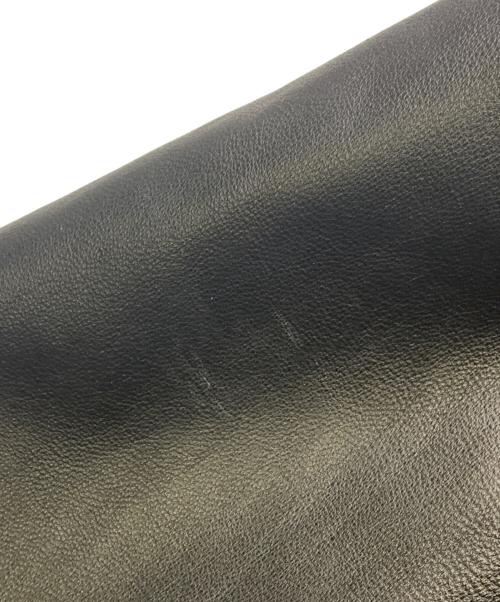 BURBERRY BLACK LABEL（バーバリーブラックレーベル）BURBERRY BLACK LABEL (バーバリーブラックレーベル) BURBERRY BLACK LABEL　ラビットファーレザーコート ブラック サイズ:Lの古着・服飾アイテム