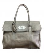 MULBERRYマルベリー）の古着「MULBERRY　ベイズウォーター　トートバッグ」｜シルバー