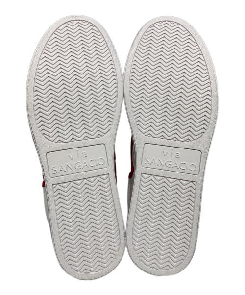 via SANGACIO（ヴィア・サンガチオ）via SANGACIO (ヴィア・サンガチオ) Jean-Michel Basquiat (ジャン ミシェル バスキア) にゅSG『Basquiat』 ホワイト サイズ:26.5の古着・服飾アイテム