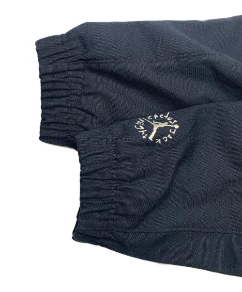 JORDAN BRAND（ジョーダン ブランド）JORDAN BRAND Travis Scott (トラヴィススコット) JORDAN BRAND×TRAVIS SCOTT　M J TS WVN JKT BLACK 22HO-S　ウーブンジャケット ブラック サイズ:Lの古着・服飾アイテム