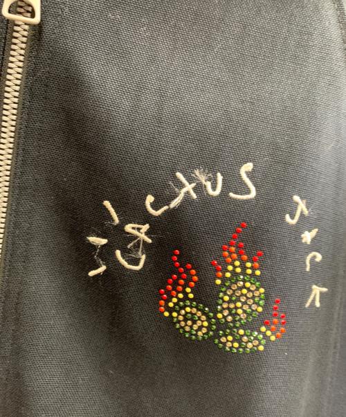 JORDAN BRAND（ジョーダン ブランド）JORDAN BRAND Travis Scott (トラヴィススコット) JORDAN BRAND×TRAVIS SCOTT　M J TS WVN JKT BLACK 22HO-S　ウーブンジャケット ブラック サイズ:Lの古着・服飾アイテム