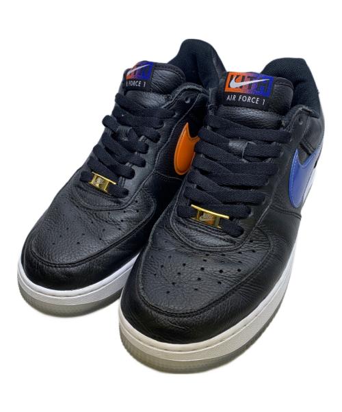 NIKE（ナイキ）NIKE (ナイキ) KITH (キス) Air Force 1 Low New York Knicks （エアフォースワン　ニューヨーク　ニックス） ブラック サイズ:UK　8の古着・服飾アイテム
