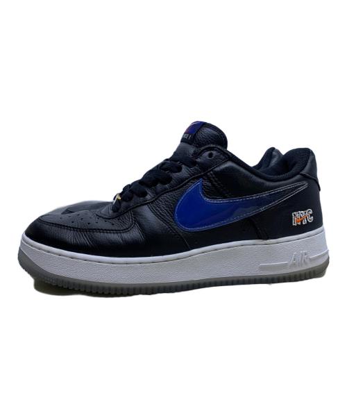 NIKE（ナイキ）NIKE (ナイキ) KITH (キス) Air Force 1 Low New York Knicks （エアフォースワン　ニューヨーク　ニックス） ブラック サイズ:UK　8の古着・服飾アイテム