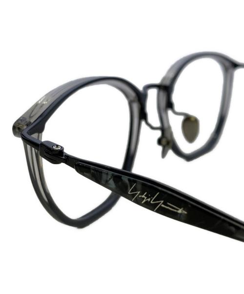 YOHJI YAMAMOTO（ヨウジヤマモト）YOHJI YAMAMOTO (ヨウジヤマモト) YOHJI YAMAMOTO　眼鏡（フレーム） ブラックの古着・服飾アイテム