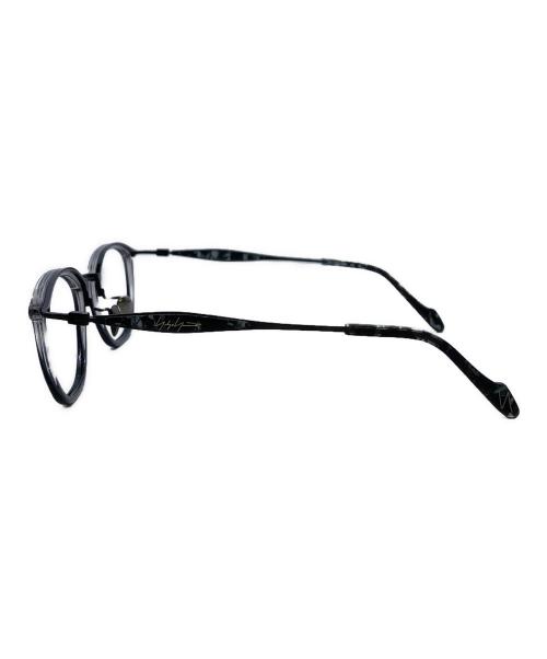 YOHJI YAMAMOTO（ヨウジヤマモト）YOHJI YAMAMOTO (ヨウジヤマモト) YOHJI YAMAMOTO　眼鏡（フレーム） ブラックの古着・服飾アイテム