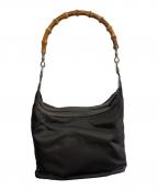 GUCCIグッチ）の古着「バンブーハンドル ハンドバッグ」｜ブラウン