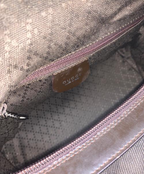 GUCCI（グッチ）GUCCI (グッチ) バンブーハンドル ハンドバッグ ブラウンの古着・服飾アイテム