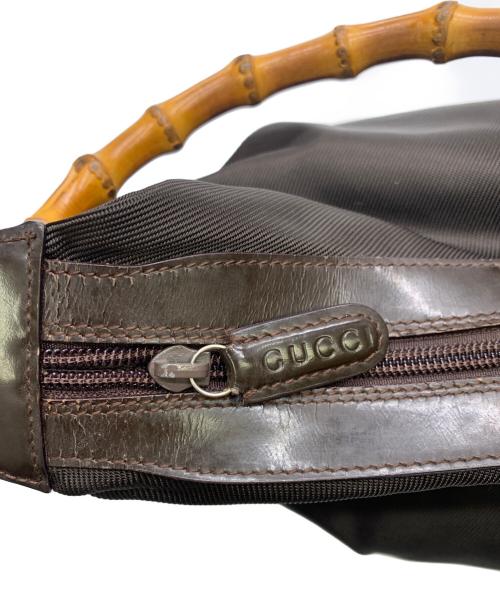 GUCCI（グッチ）GUCCI (グッチ) バンブーハンドル ハンドバッグ ブラウンの古着・服飾アイテム