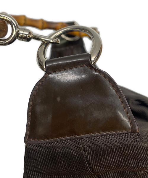 GUCCI（グッチ）GUCCI (グッチ) バンブーハンドル ハンドバッグ ブラウンの古着・服飾アイテム