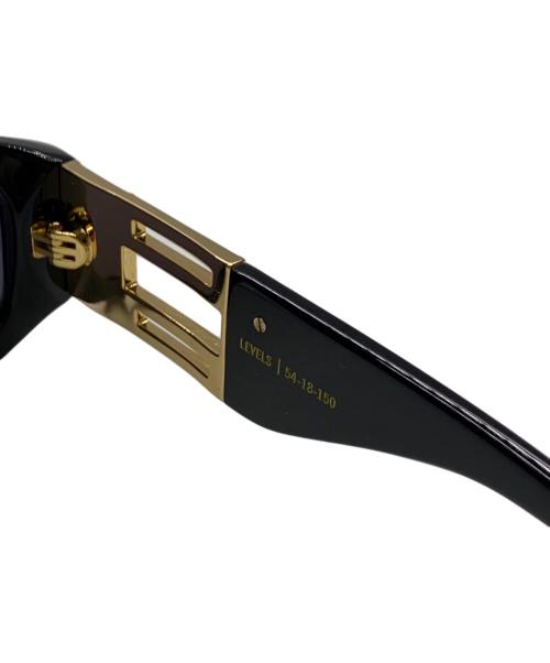 9FIVE（ナイン・ファイブ）9FIVE (ナイン・ファイブ) 9FIVE　LEVELS　サングラス ブラック×ゴールドの古着・服飾アイテム
