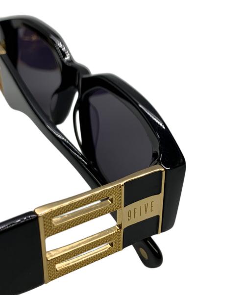 9FIVE（ナイン・ファイブ）9FIVE (ナイン・ファイブ) 9FIVE　LEVELS　サングラス ブラック×ゴールドの古着・服飾アイテム