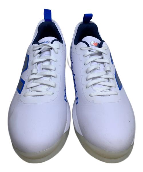 NEW BALANCE（ニューバランス）NEW BALANCE (ニューバランス) ゴルフシューズ ホワイト×ブルー サイズ:24.5㎝の古着・服飾アイテム