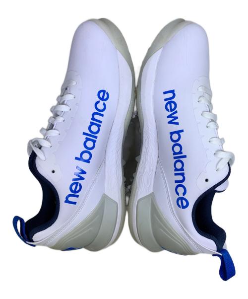 NEW BALANCE（ニューバランス）NEW BALANCE (ニューバランス) ゴルフシューズ ホワイト×ブルー サイズ:24.5㎝の古着・服飾アイテム