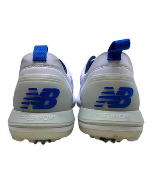 NEW BALANCE（ニューバランス）NEW BALANCE (ニューバランス) ゴルフシューズ ホワイト×ブルー サイズ:24.5㎝の古着・服飾アイテム