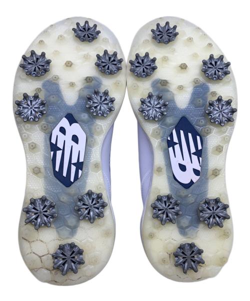 NEW BALANCE（ニューバランス）NEW BALANCE (ニューバランス) ゴルフシューズ ホワイト×ブルー サイズ:24.5㎝の古着・服飾アイテム