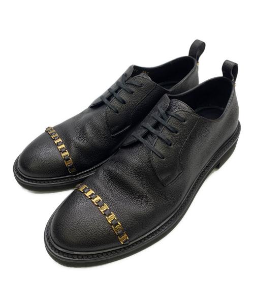 Salvatore Ferragamo（サルヴァトーレ フェラガモ）Salvatore Ferragamo (サルヴァトーレ フェラガモ) Salvatore Ferragamo　	ヴァラチェーン　レザーシューズ ブラック サイズ:9 1/2Cの古着・服飾アイテム