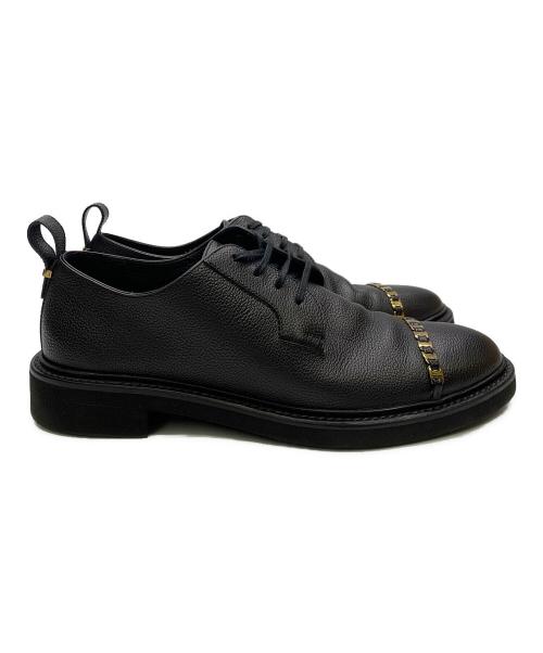 Salvatore Ferragamo（サルヴァトーレ フェラガモ）Salvatore Ferragamo (サルヴァトーレ フェラガモ) Salvatore Ferragamo　	ヴァラチェーン　レザーシューズ ブラック サイズ:9 1/2Cの古着・服飾アイテム