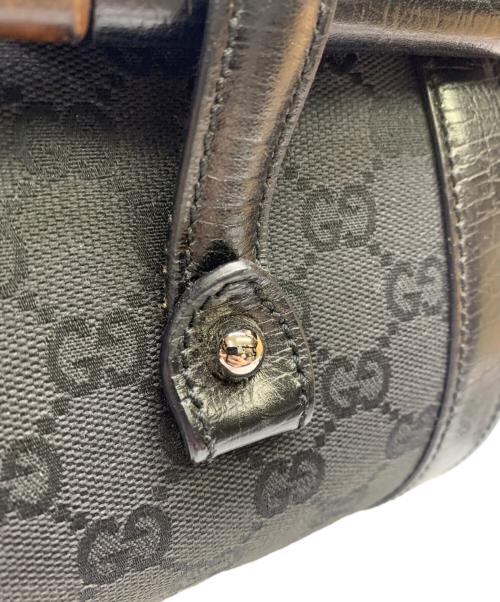 GUCCI（グッチ）GUCCI (グッチ) GUCCI　バンブーハンドルバッグ ブラックの古着・服飾アイテム