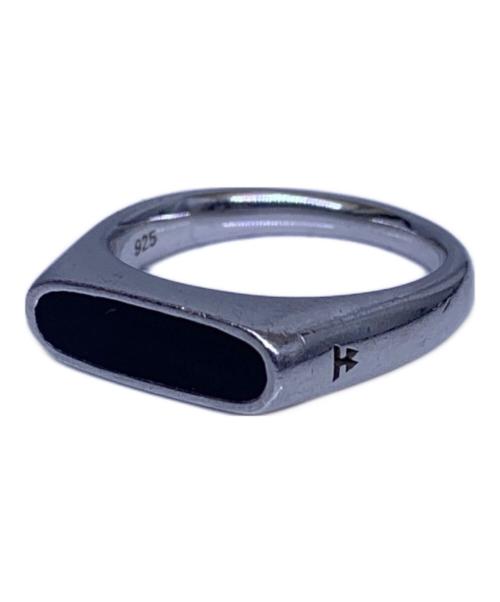 TOM WOOD（トムウッド）TOM WOOD (トムウッド) Mario Ring Onyx（マリオ・リング・オニキス） シルバー×ブラック サイズ:10号の古着・服飾アイテム