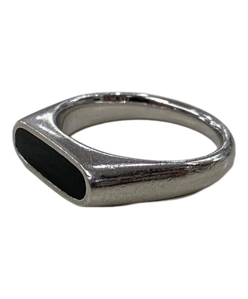 TOM WOOD（トムウッド）TOM WOOD (トムウッド) Mario Ring Onyx（マリオ・リング・オニキス） シルバー×ブラック サイズ:10号の古着・服飾アイテム