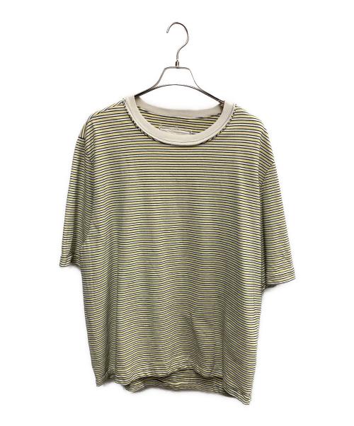 CAMIEL FORTGENS（カミエルフォートヘンス）CAMIEL FORTGENS (カミエルフォートヘンス) BIG TEE HEAVY JERSEY イエロー サイズ:Lの古着・服飾アイテム