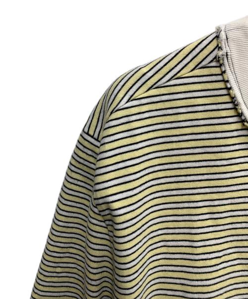 CAMIEL FORTGENS（カミエルフォートヘンス）CAMIEL FORTGENS (カミエルフォートヘンス) BIG TEE HEAVY JERSEY イエロー サイズ:Lの古着・服飾アイテム