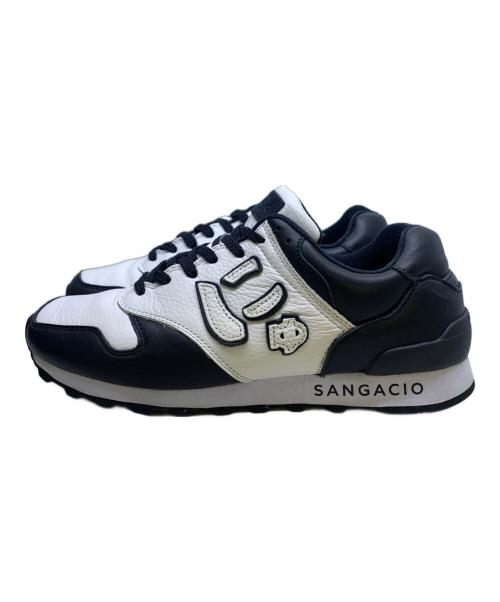 Sangacio（サンガッチョ）Sangacio (サンガッチョ) にゅ～ず『WHITE/BLACK』 ホワイト×ブラック サイズ:27cmの古着・服飾アイテム