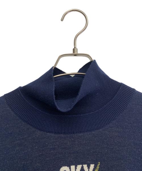 STELLA McCARTNEY（ステラマッカートニー）STELLA McCARTNEY (ステラマッカートニー) Tom Tosseyn (Tom Tosseyn) STELLA McCARTNEY×Tom Tosseyn　シェアード3 21AW　グラフィックニット ネイビー サイズ:Sの古着・服飾アイテム